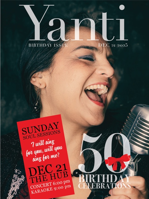 Yanti’s 50th at the Hub; You’re Invited!!