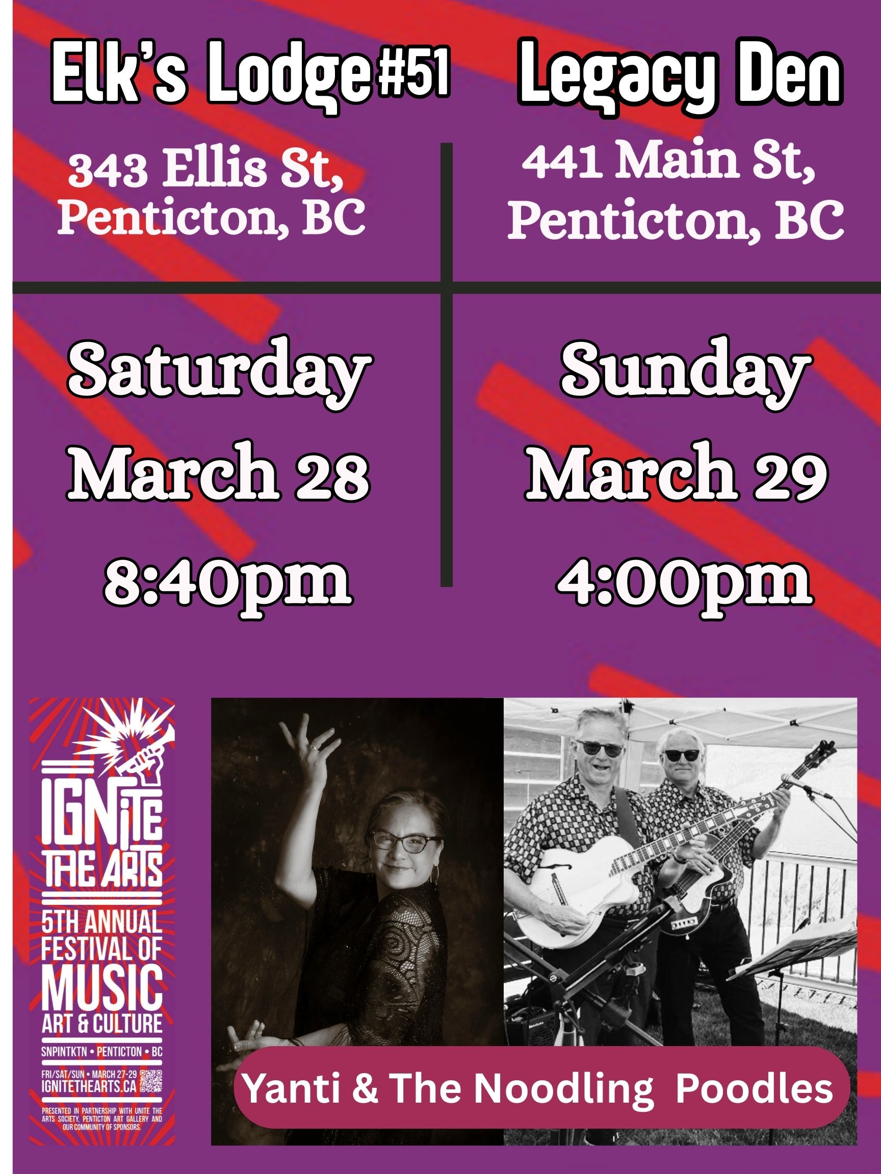 Yanti & The Noodling Poodles at Ignite the Arts Festival