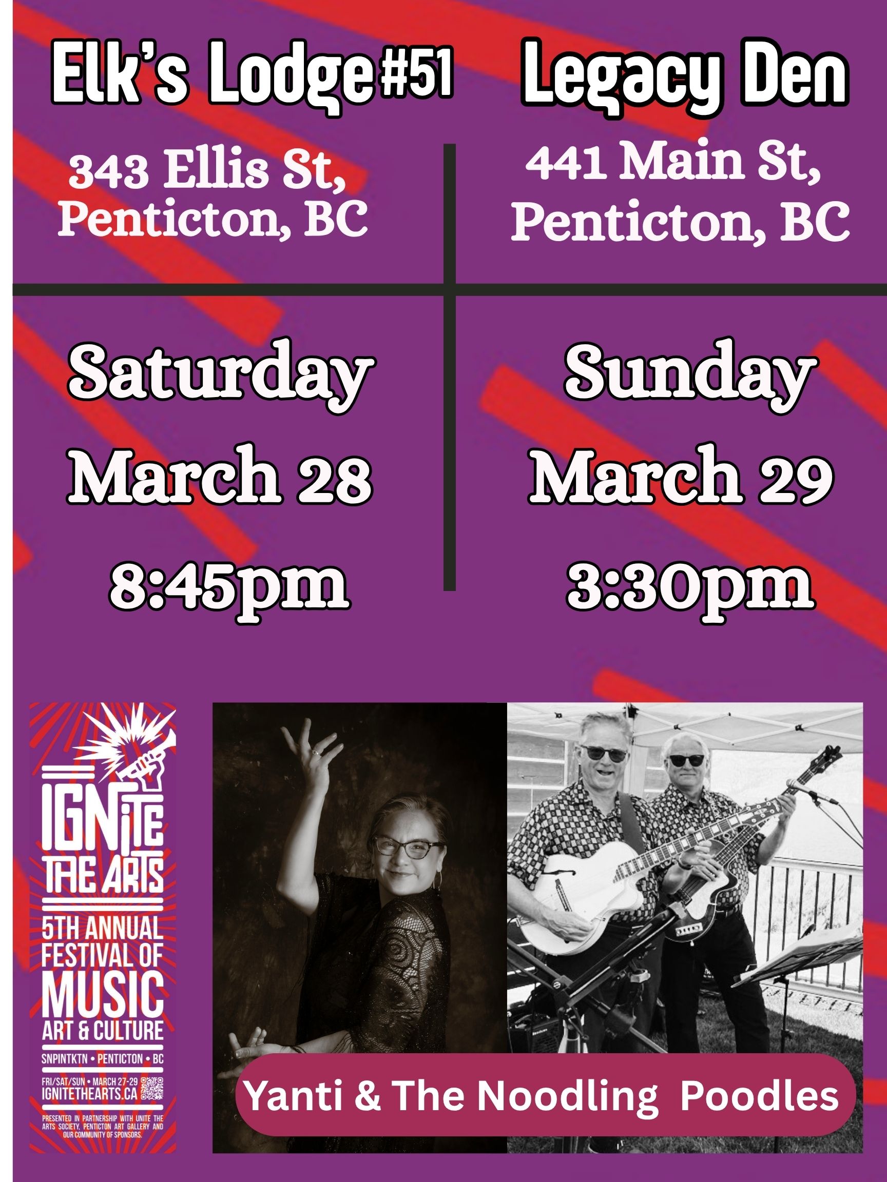 Yanti & The Noodling Poodles at Ignite the Arts Festival