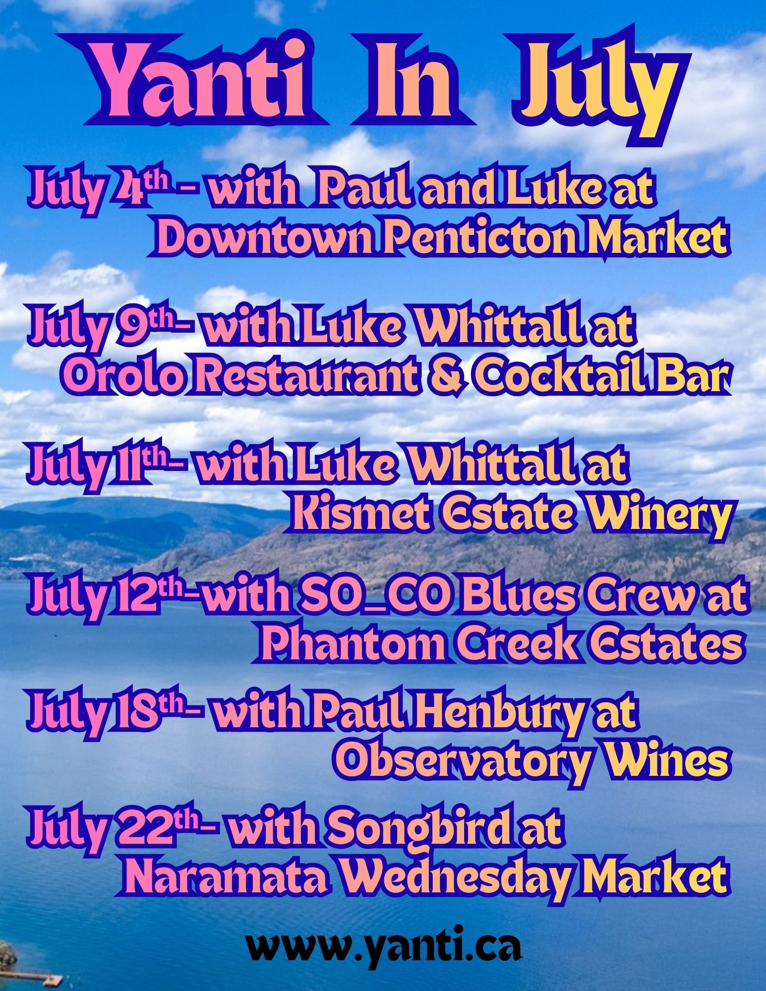 Upcoming in July