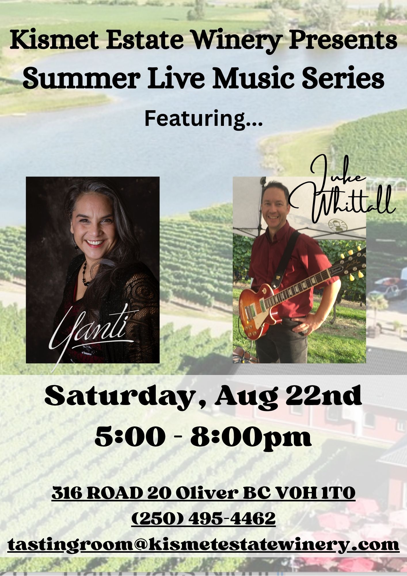 Yanti and Luke at Kismet Winery