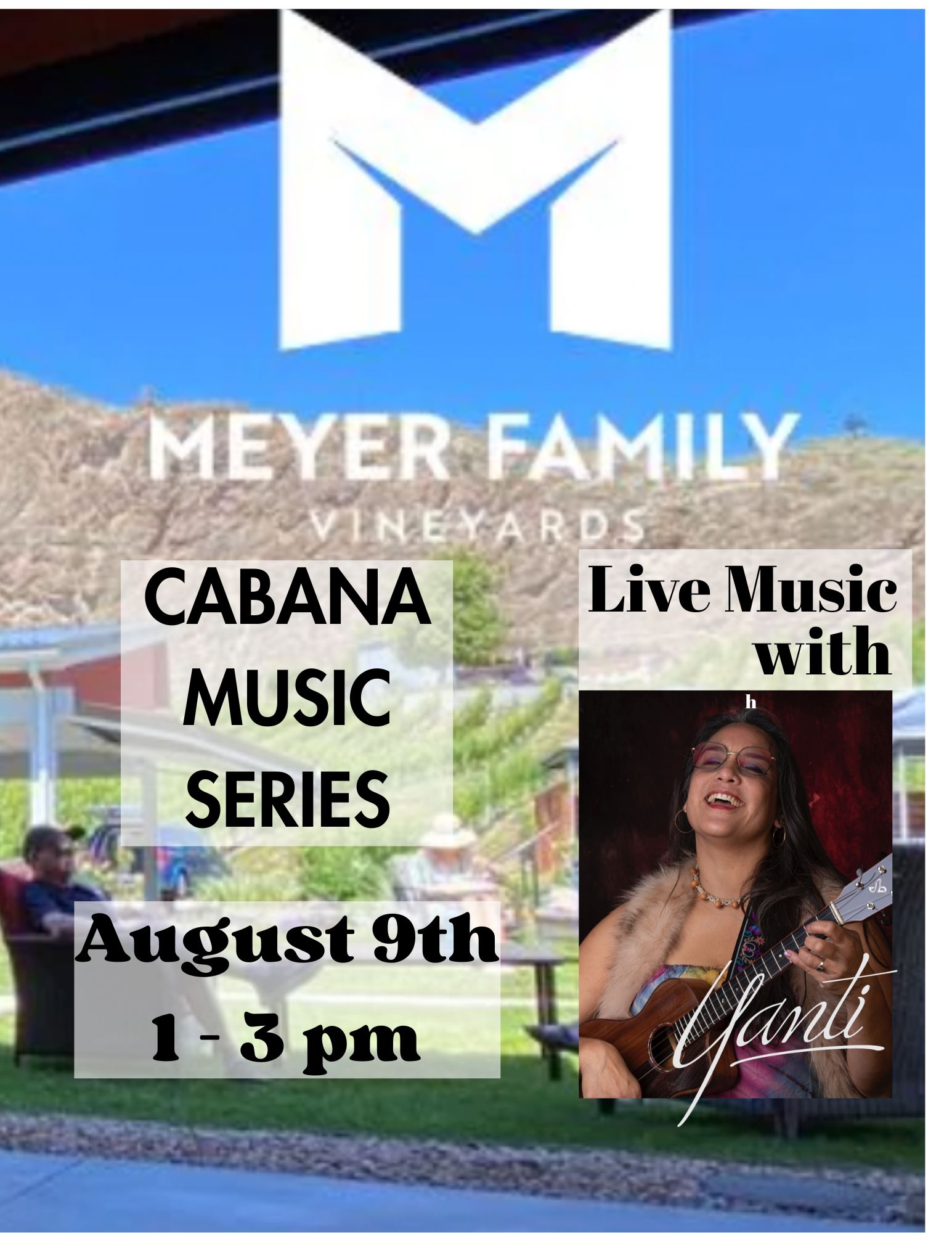 Yanti @ Meyer Family Vineyards Cabana Music Series