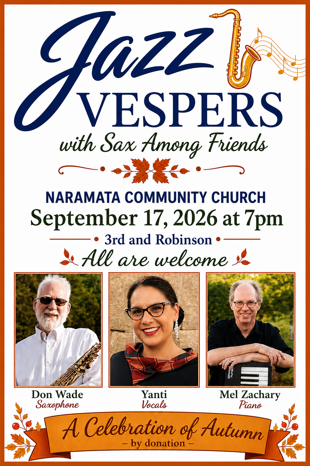 Jazz Vespers Naramata