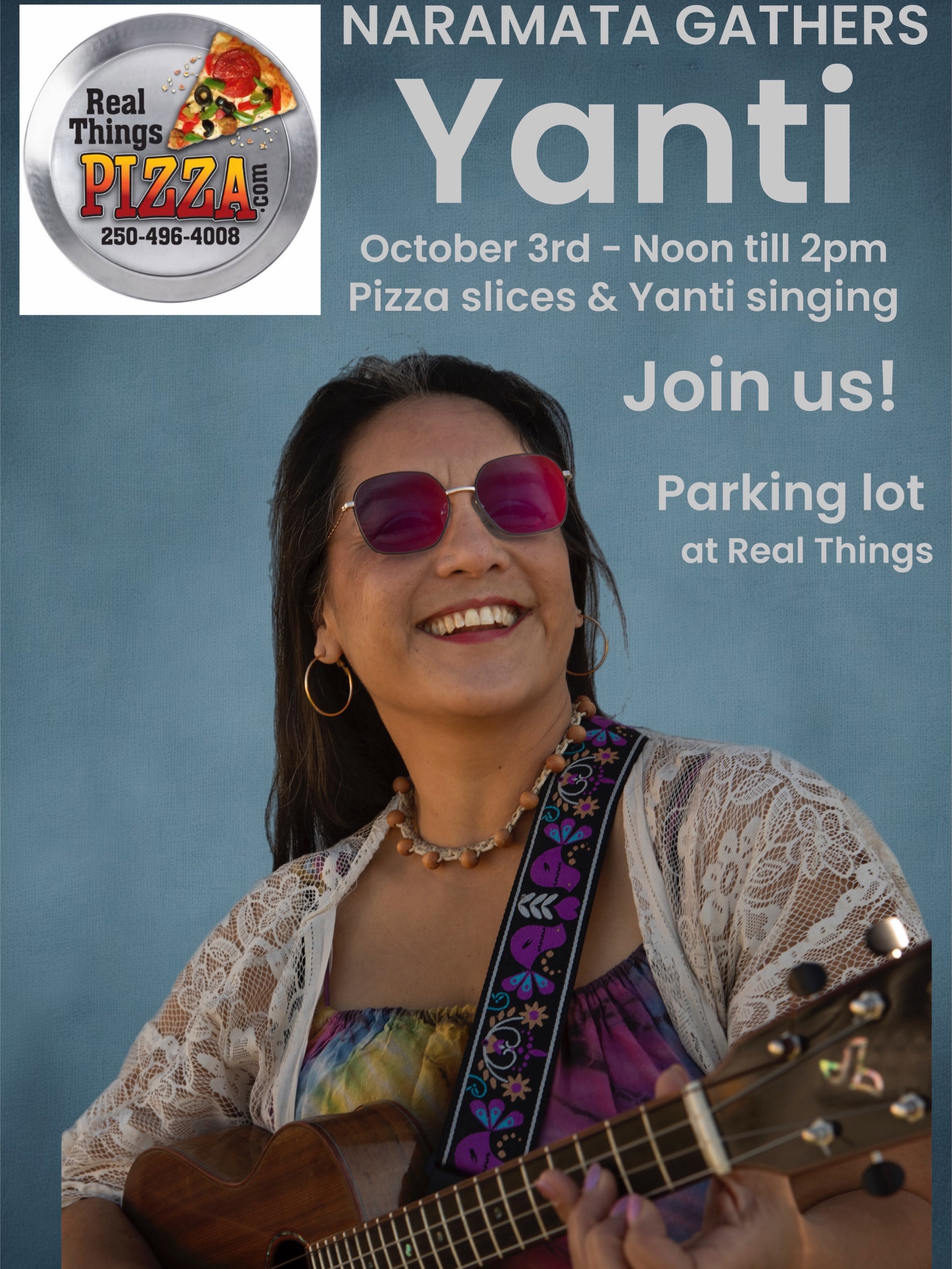 Naramata Gathers: Yanti at Real Things Pizza